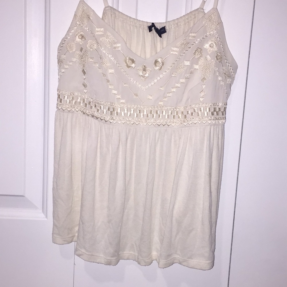 Soft cream colored tank top